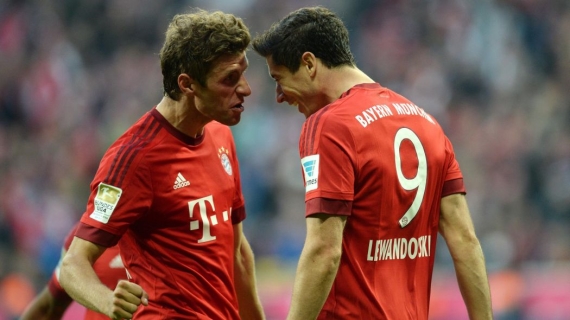 Bayern Munich duo, Thomas Muller and Robert Lewandowski