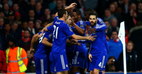 Chelsea celebrating