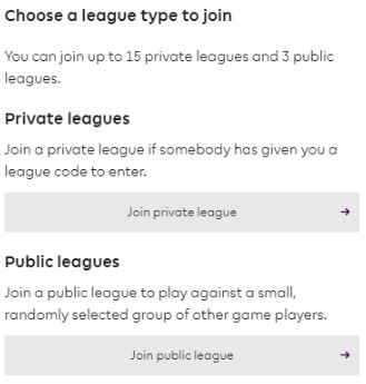 Join Private league - Fantasy Premier League