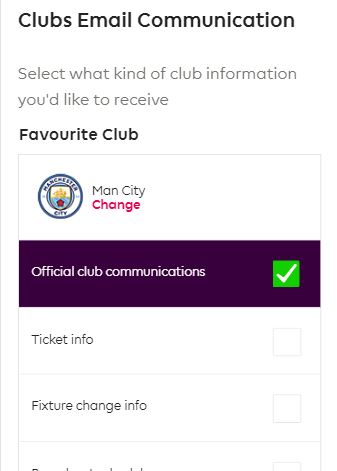 Receive Club Communication - Fantasy Premier League