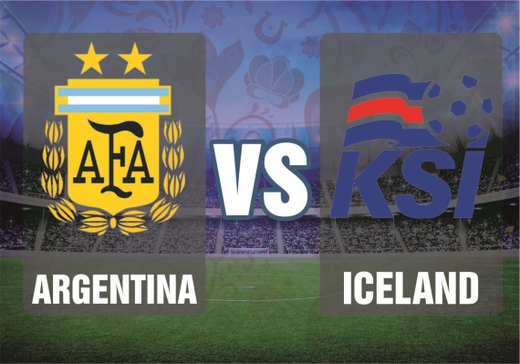 Argentina vs Iceland, Group D fixture between Argentina vs Iceland
