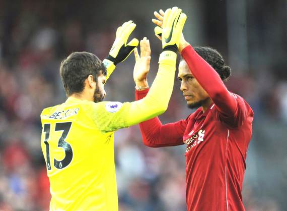 Liverpool top of EPL