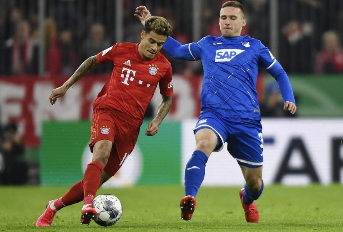 Philippe Coutinho in Bundesliga action for Bayern Munich