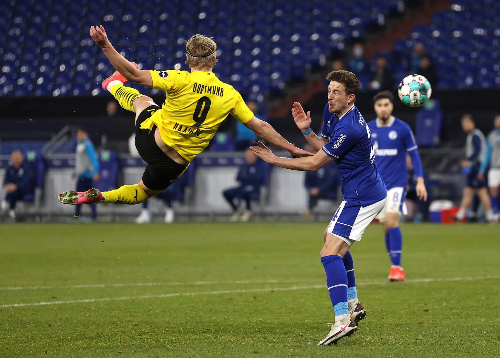 Erling Haaland scored a magnificent volley to inspire Borussia Dortmund to victory last weekend