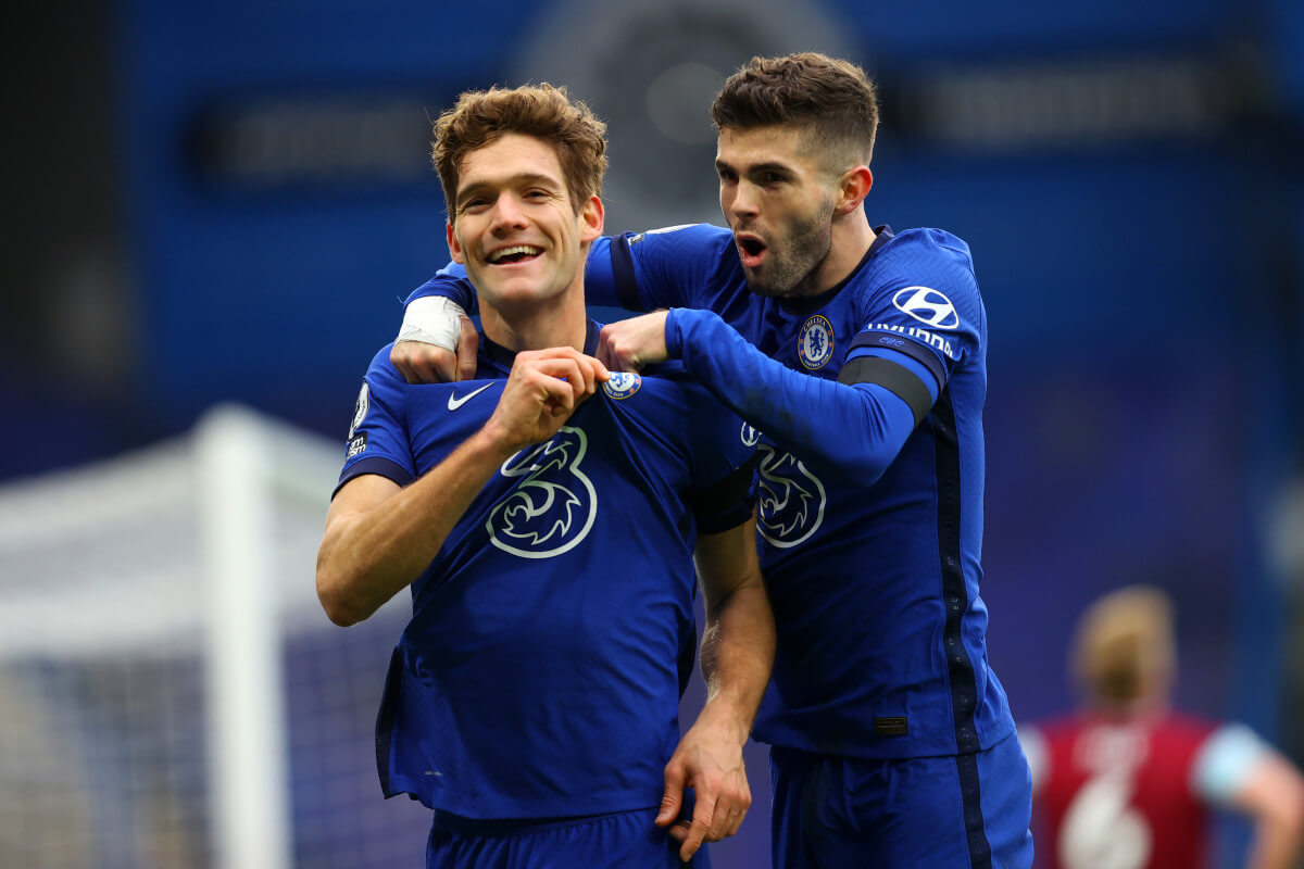 Marcos Alonso scored a wonderful volley against Burnley which is an early contender for goal of the season