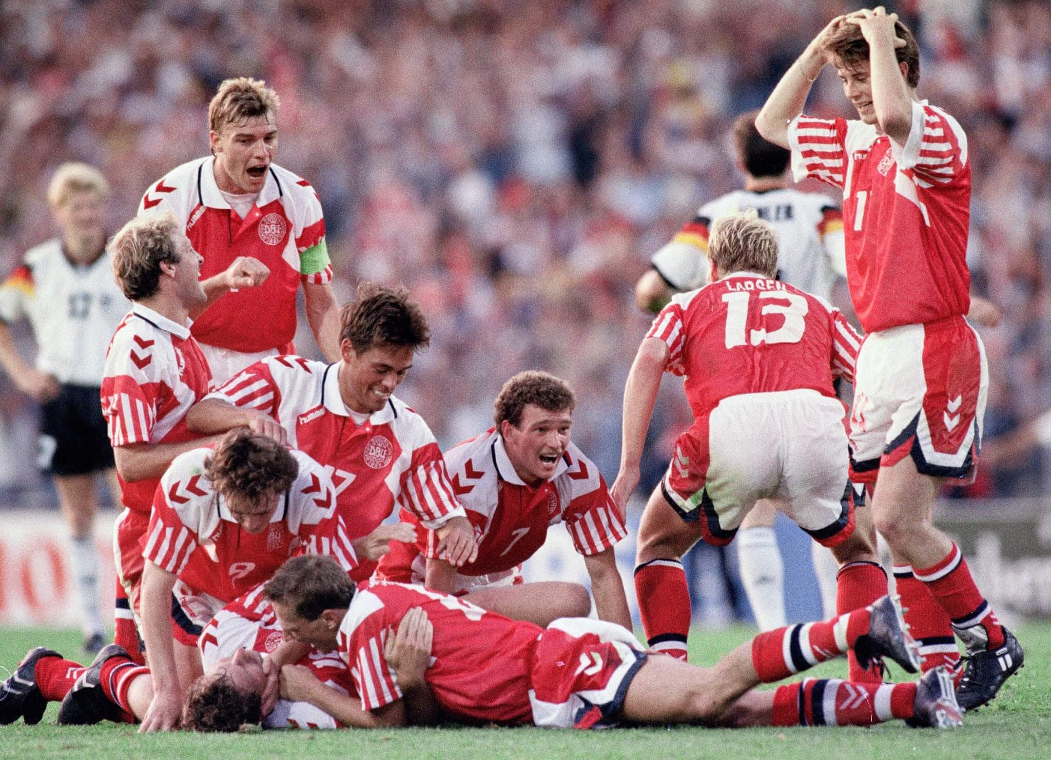 Denmark's victorious 1992 team