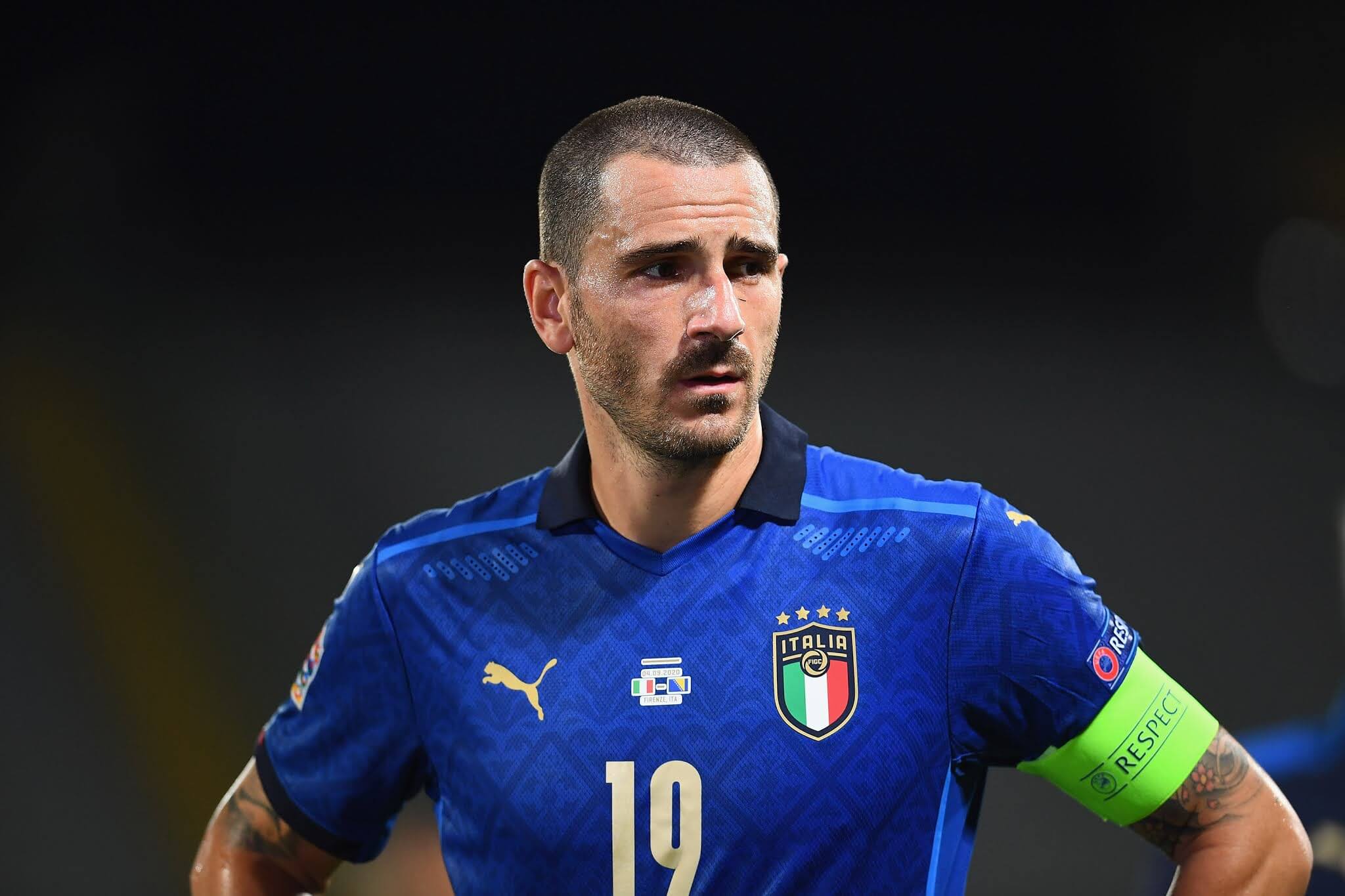 Azzurri captain Giorgio Chiellini