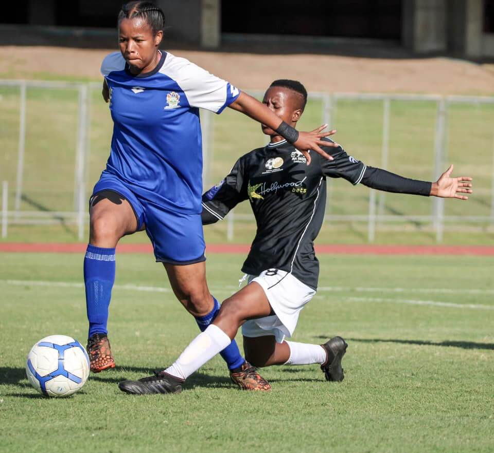 Durban Ladies during the 5-1 win over Ma Indies at the Chatsworth stadium