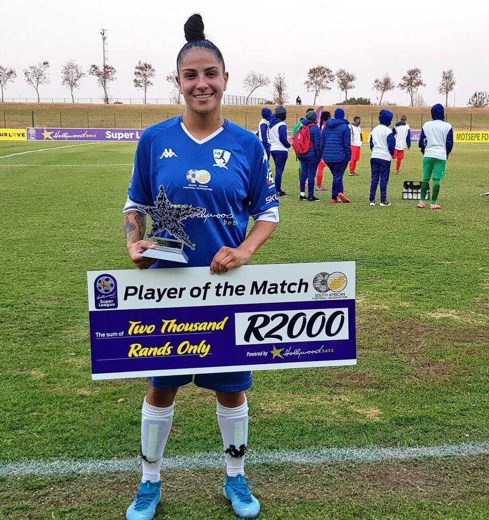 JVW Girls' number nine Gabriela Salgado