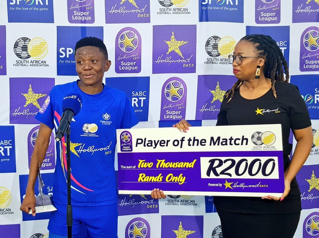 Salome Kekana claimed the Player of the Match award in the victory over UJ Ladies