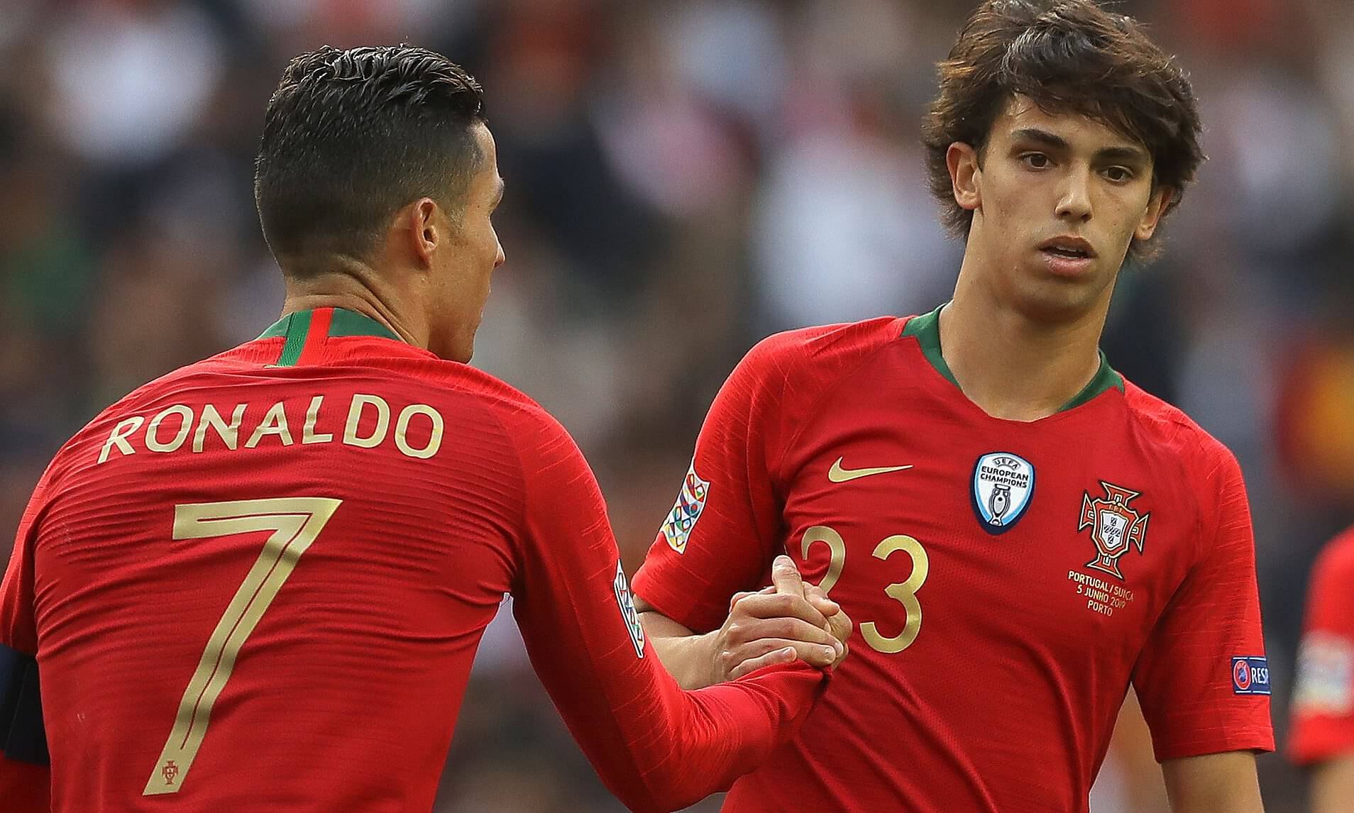Cristiano Ronaldo and Joao Felix