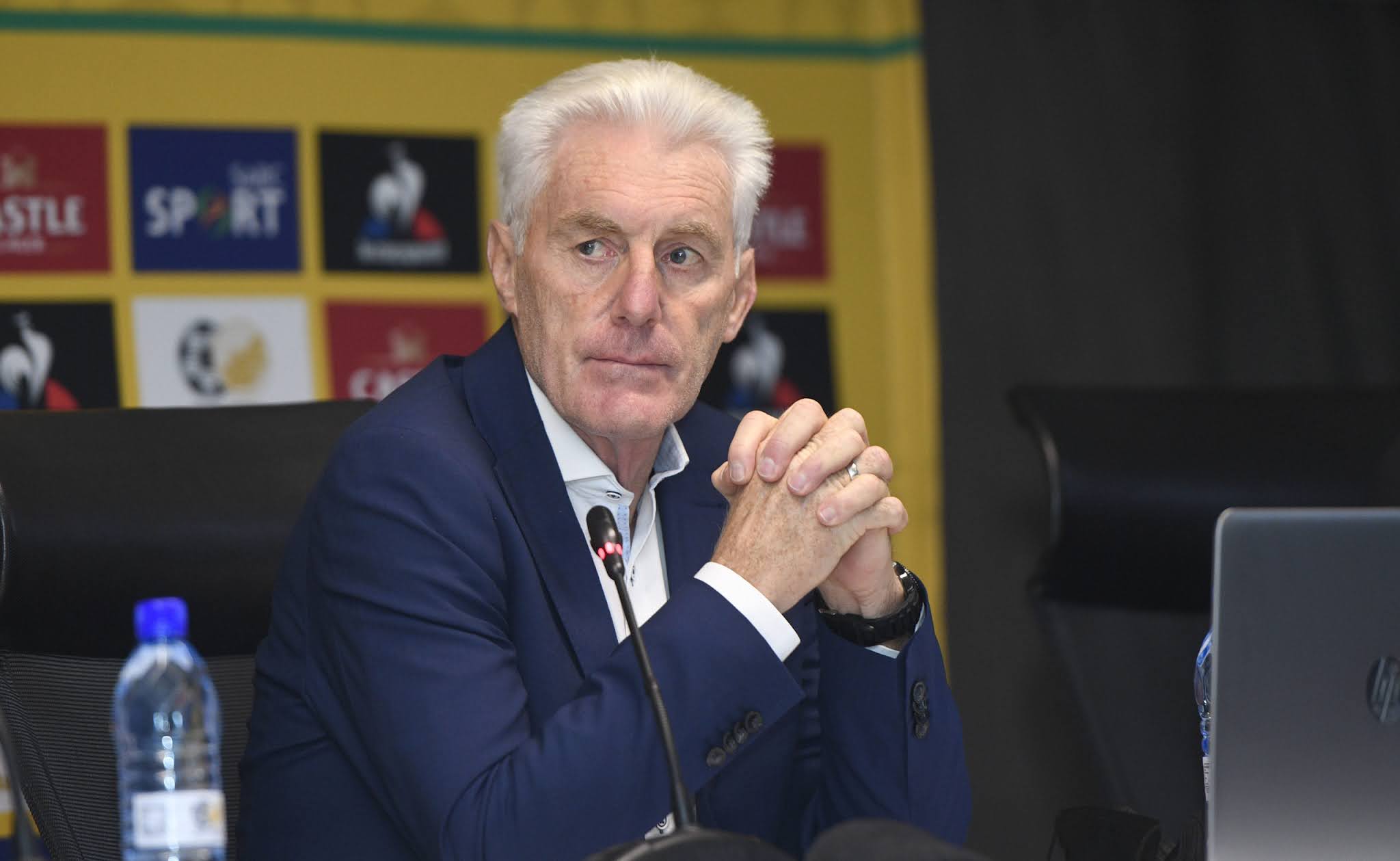 South Africa's head coach Hugo Broos
