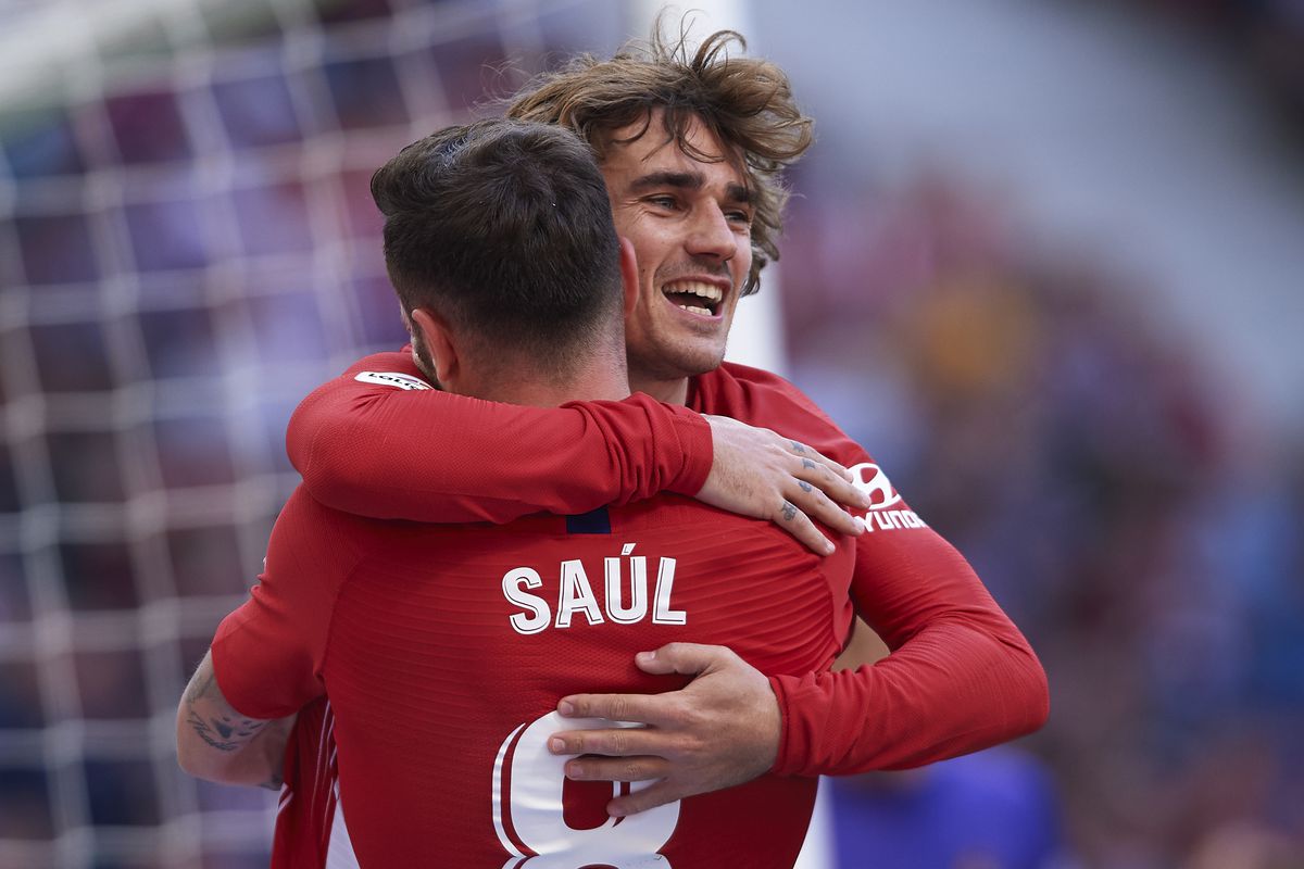 Antoine Griezmann and Saul Niguez