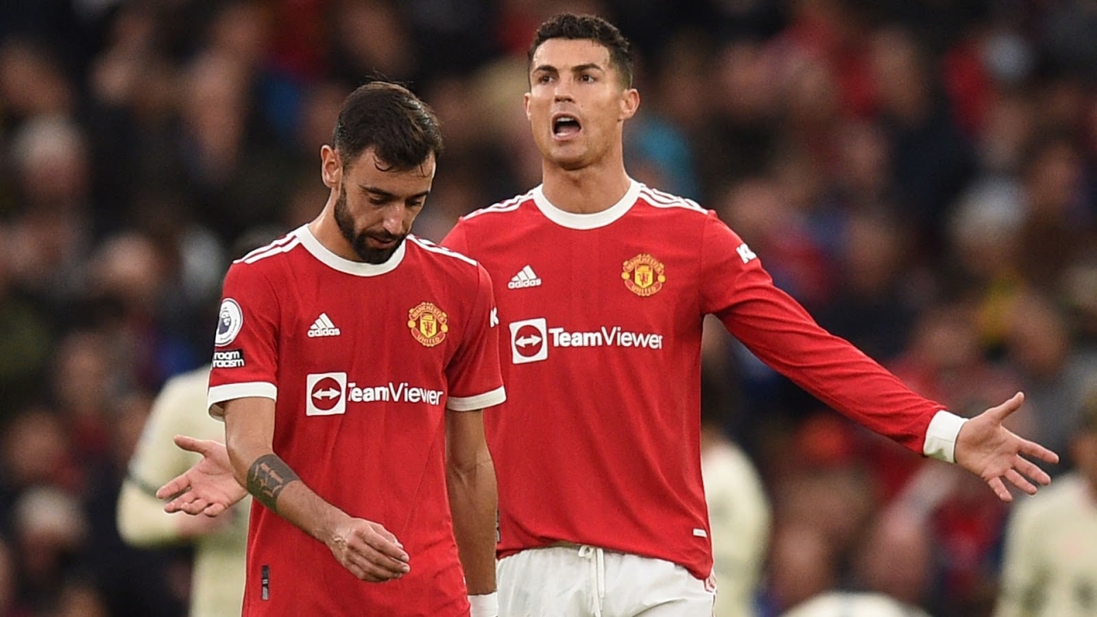 Bruno Fernandes and Cristiano Ronaldo