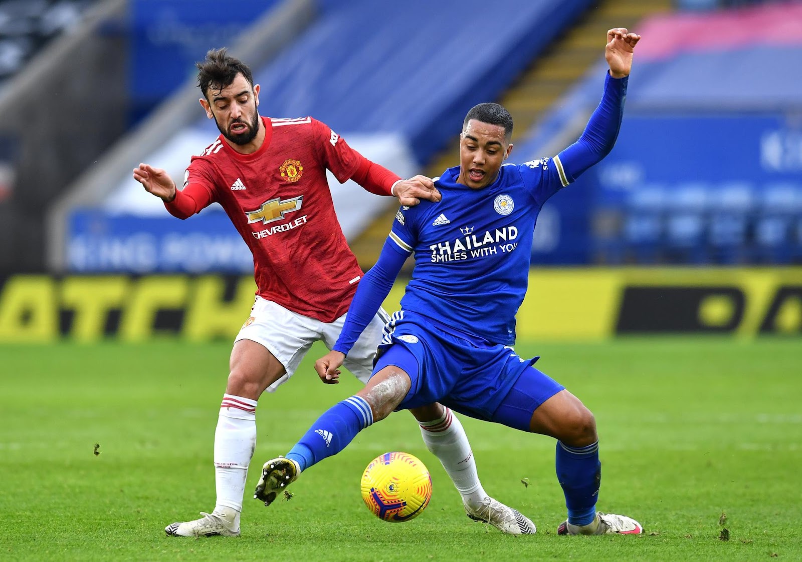 Youri Tielemans and Bruno Fernandes
