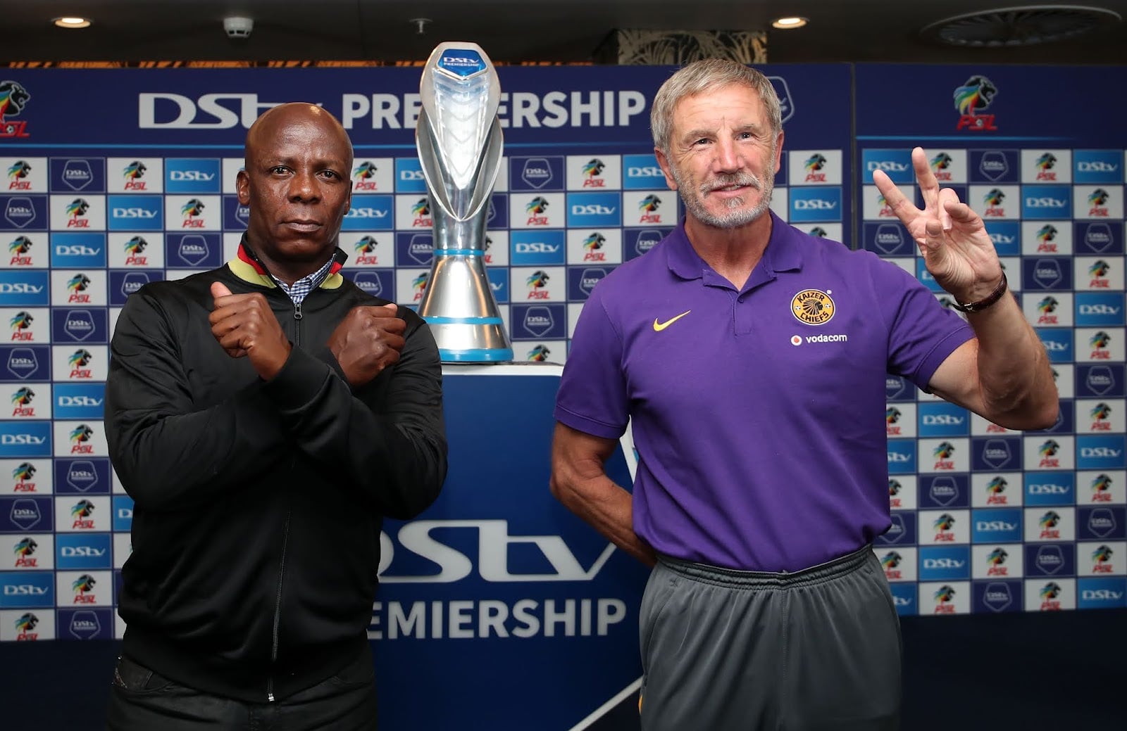 Mandla Ncikazi and Stuart Baxter