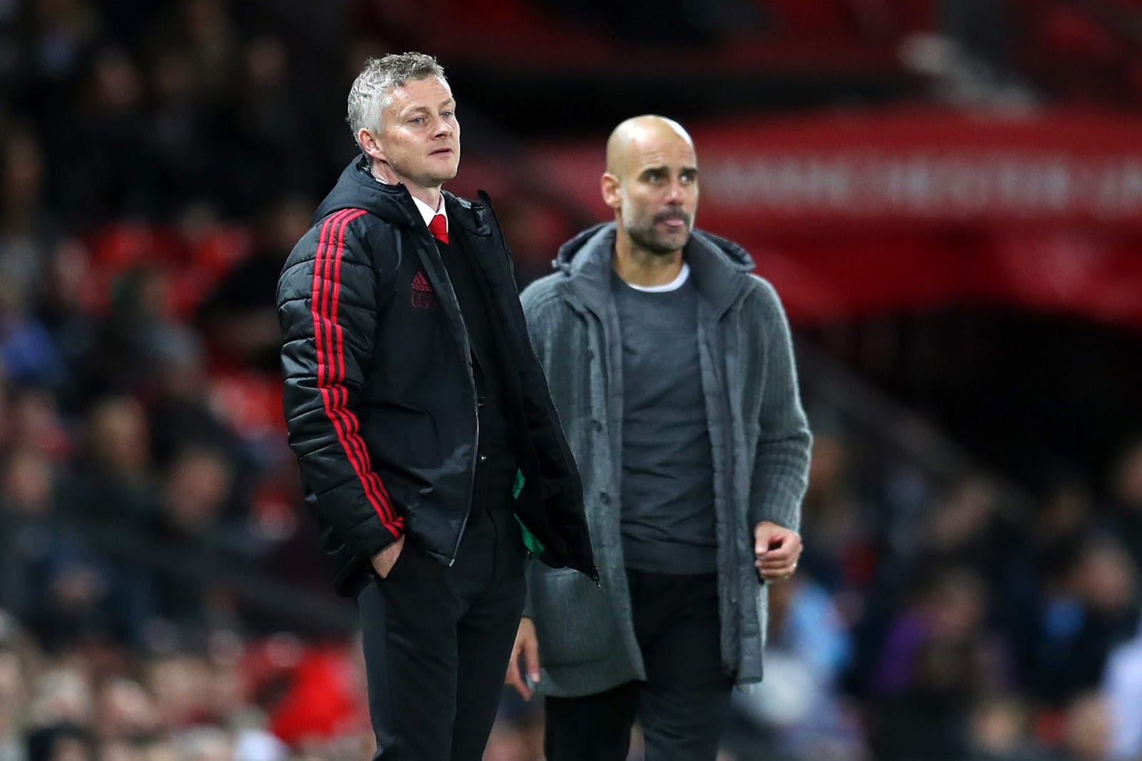 Ole Gunnar Solskjaer and Pep Guardiola