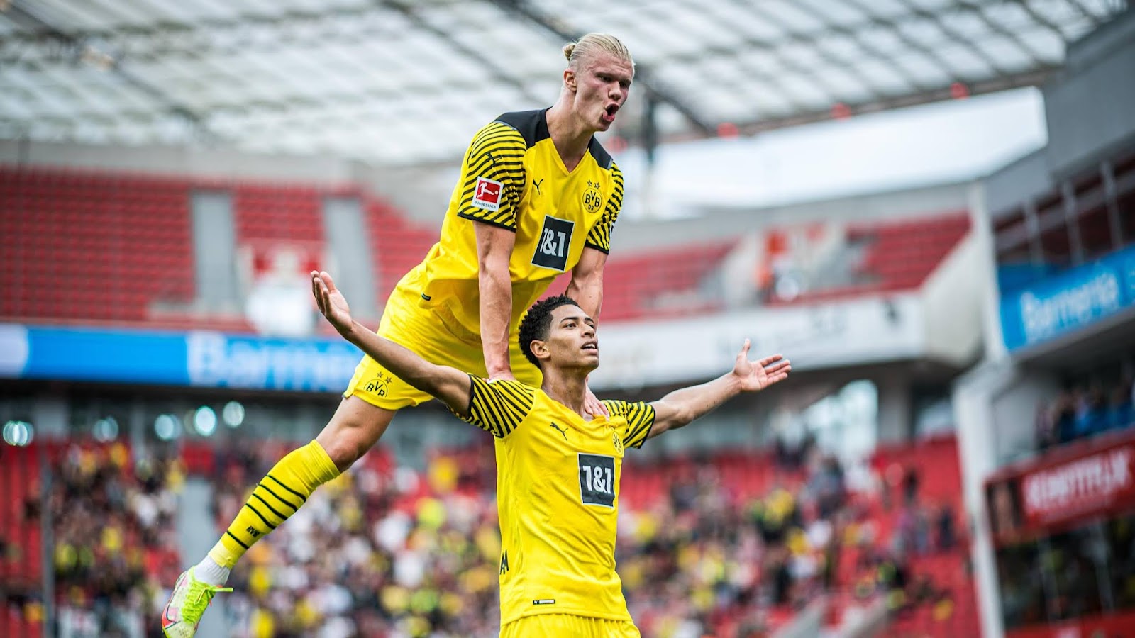 Jude Bellingham and Erling Haaland
