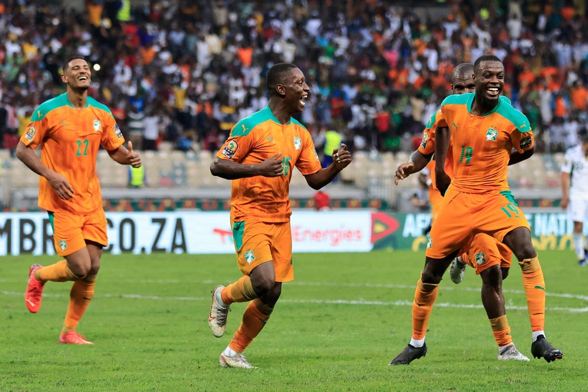 Ivory Coast celebrate