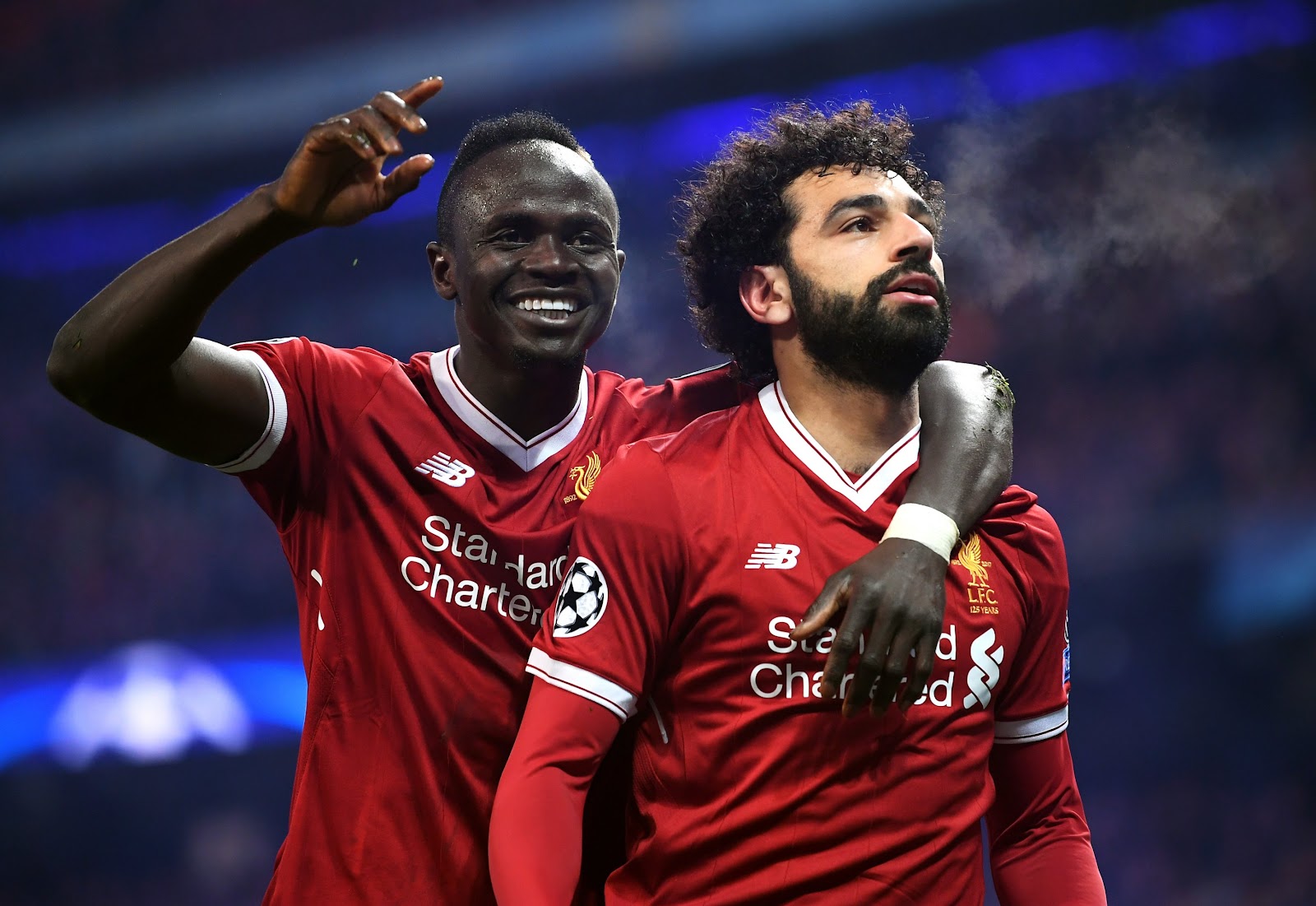 Sadio Mane and Mohamed Salah