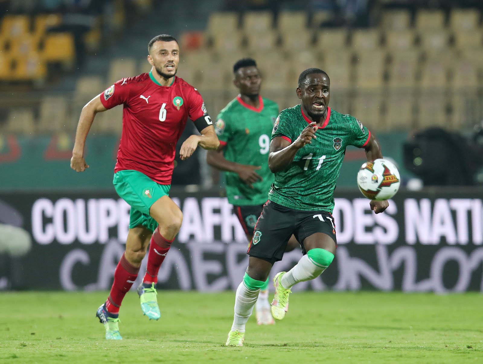 Gabadinho Mhango and Romain Saiss