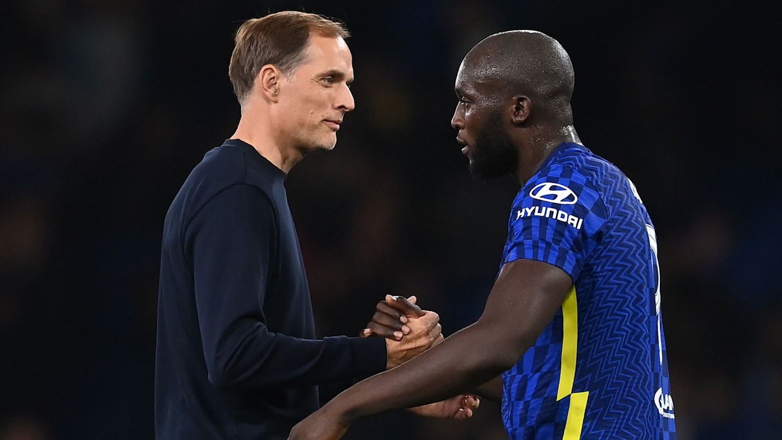 Romelu Lukaku and Thomas Tuchel