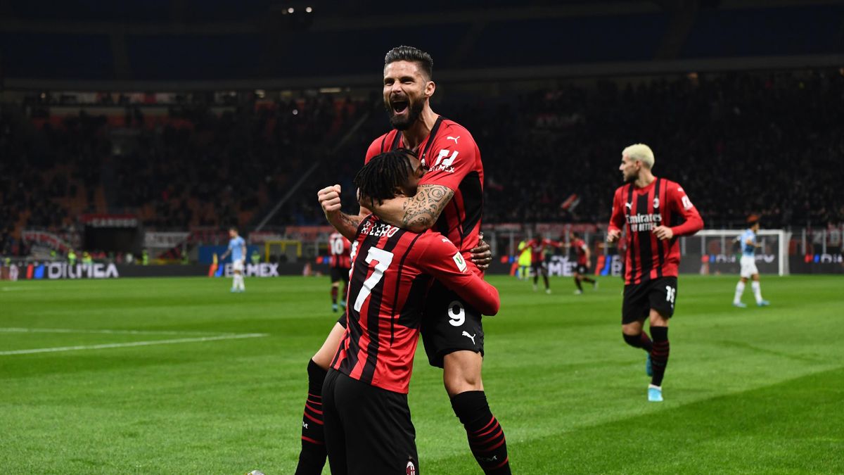 Olivier Giroud and Rafael Leao