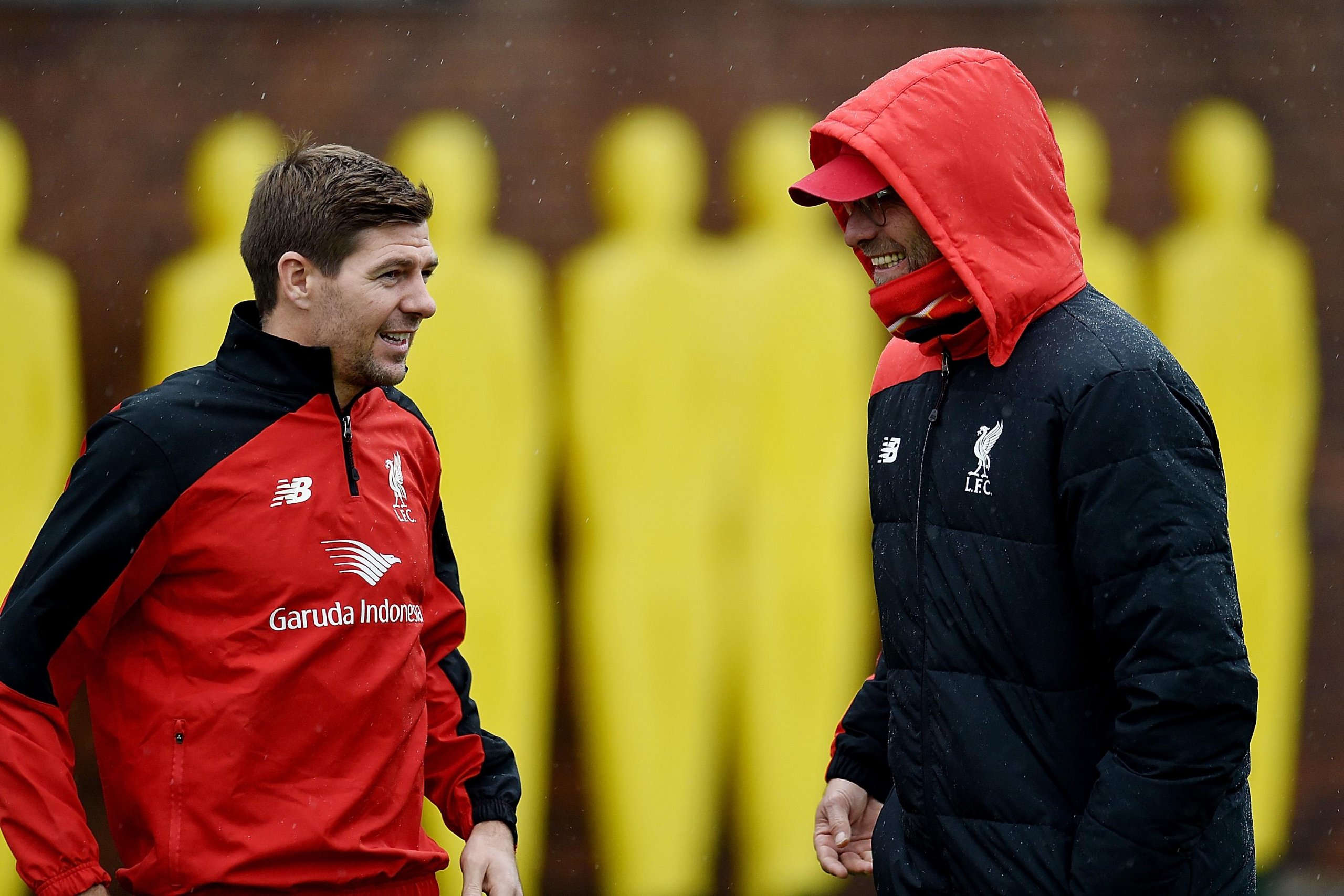 Steven Gerrard and Jurgen Kloppp Steven Gerrard and Jurgen Kloppp