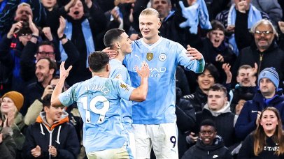 Erling Haaland came to Manchester City's rescue as the off-colour champions eked out a nervy 1-0 win over Brentford in the Premier League on Tuesday.
