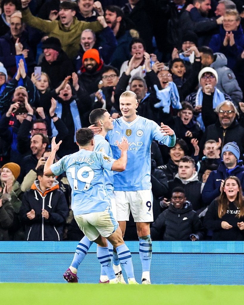 Erling Haaland came to Manchester City's rescue as the off-colour champions eked out a nervy 1-0 win over Brentford in the Premier League on Tuesday.