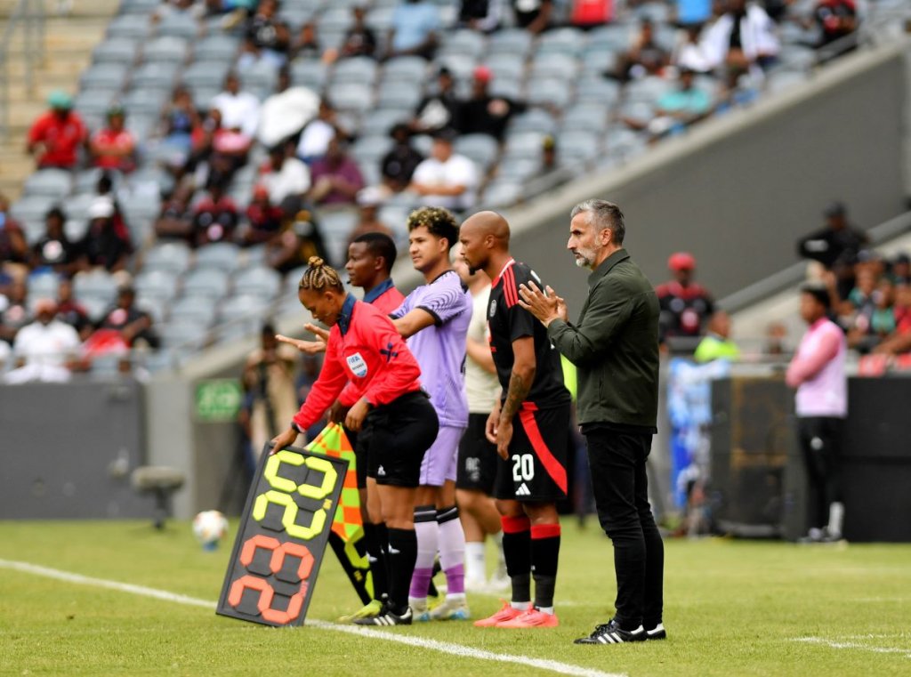 Jose Riveiro coach of Orlando Pirates.
