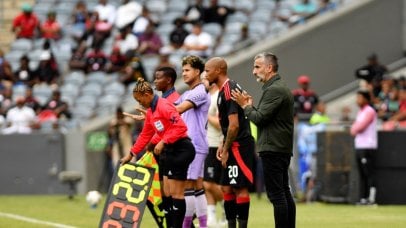 Jose Riveiro coach of Orlando Pirates.