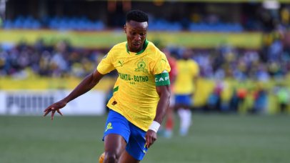 Themba Zwane of Mamelodi Sundowns during the CAF Champions League 2024/25 match between Mamelodi Sundowns and Al Ahly at the Loftus Versfeld Stadium, Pretoria on the 19 April 2025 ©Phakamisa Lensman/BackpagePix