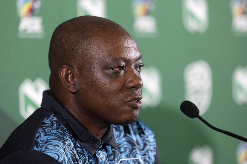 Pitso Dladla, interim head coach of Durban City during the 2026 Nedbank Cup KwaZulu Natal press conference at Nedbank Park Square in Umhlanga on 17 February 2026 © Rogan Ward/BackpagePix