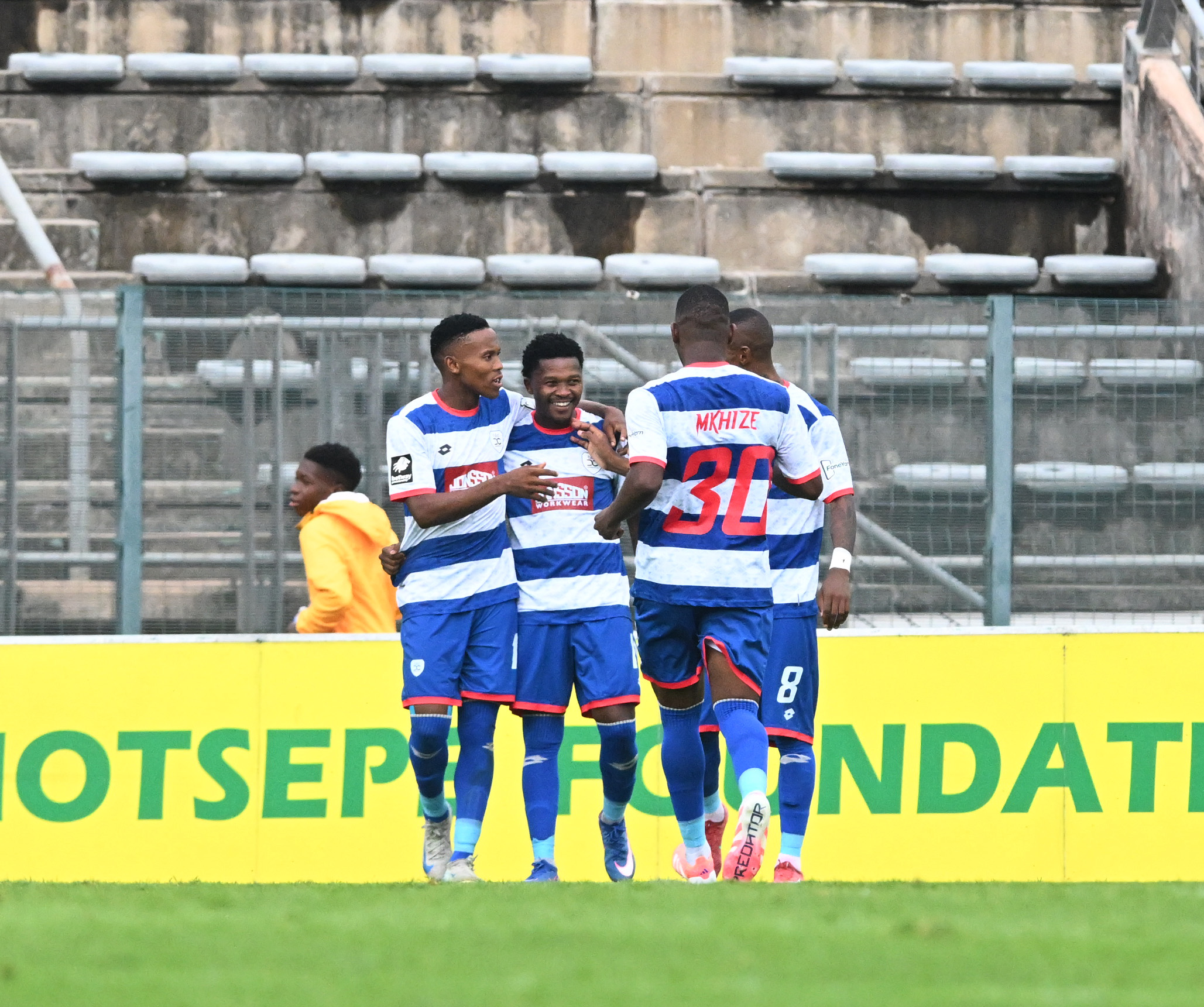 Saziso Magawana of Durban City FC celebrates goal during the Betway Premiership 2025/26 match between Marumo Gallants FC and Durban City FCat the Lucas Moripe Stadium in Atteridgeville on the 01 March 2026 ©Sydney Mahlangu BackpagePix