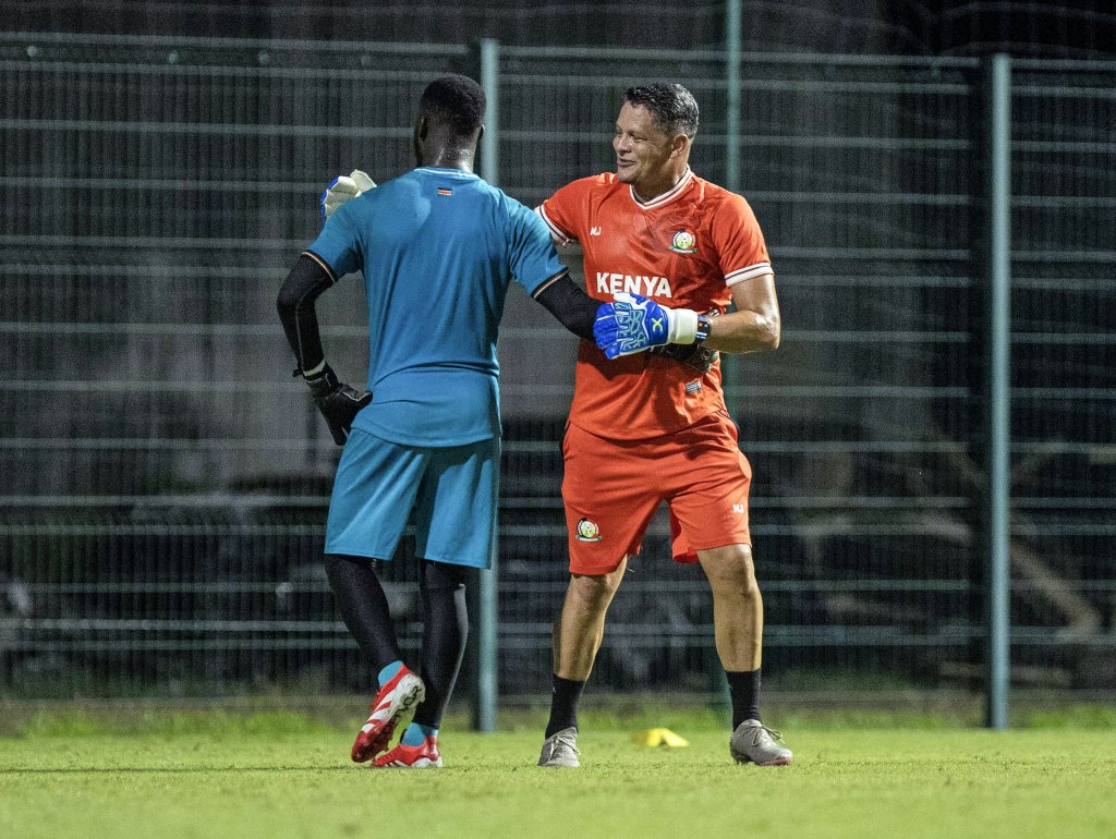 Goalkeeper Coach Moeneeb Josephs during FIFA World Cup Qualifiers 2026 Kenya Training in Abidjan, Cote d’Ivoire on 19 March 2025 ©Mohamed Aly/BackpagePix