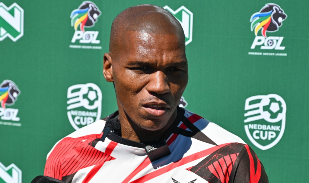 Mlungisi Mbunjana of TS Galaxy during the 2026 Nedbank Cup Final TS Galaxy Media day at Robertsham in Johannesburg on 28 April 2026 © Alche Greeff/BackpagePix