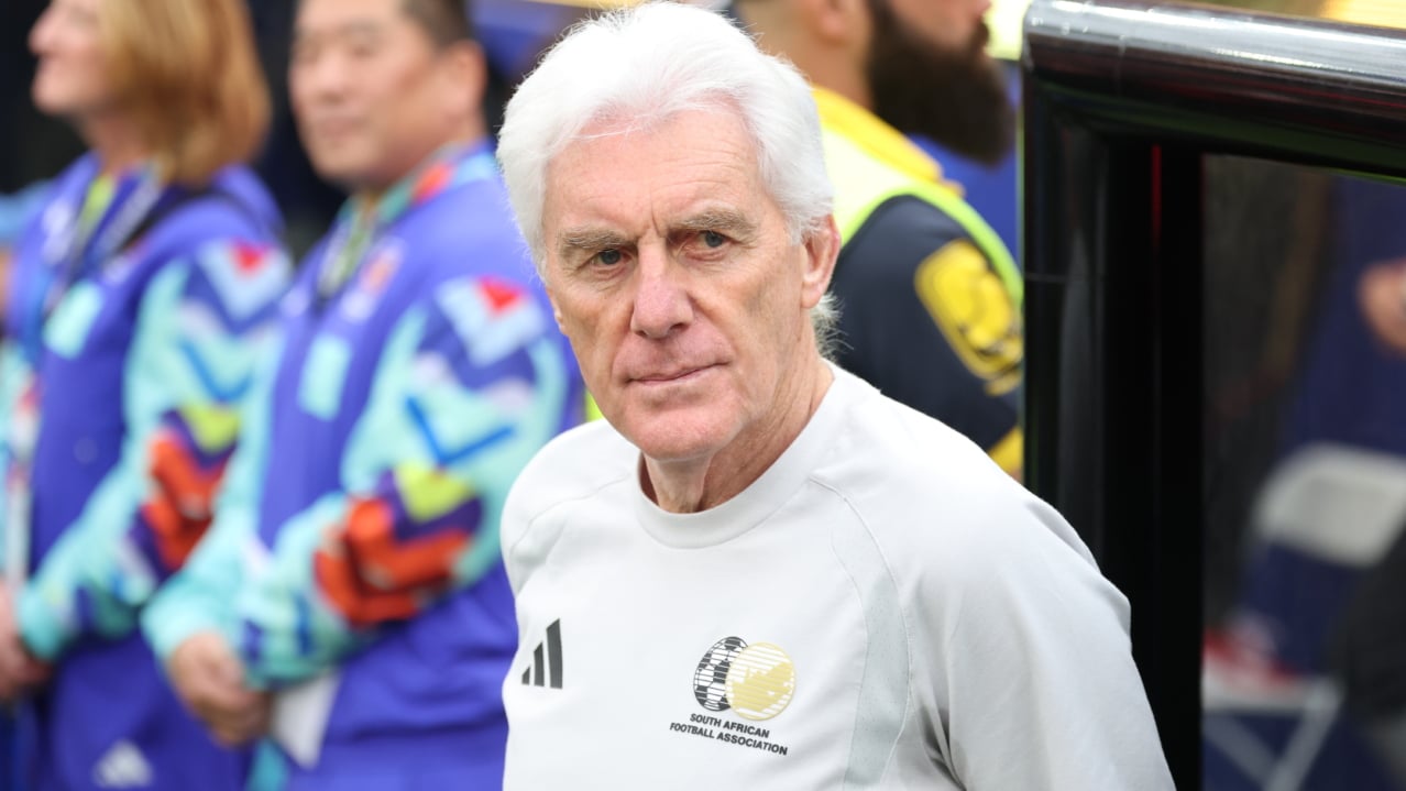 South Africa's head coach Hugo Broos looks on prior the FIFA World Cup 2026 Round of 32 match South Africa against Canada, in Los Angeles, USA, 28 June 2026. EPA/CHRISTOPER TORRES