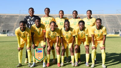 Banyana Banyana team picture during the 2025 Three Nations Challenge match between South Africa and Zambia at Lucas Moripe Stadium in Pretoria on 3 June 2025 ©Nokwanda Zondi/BackpagePix