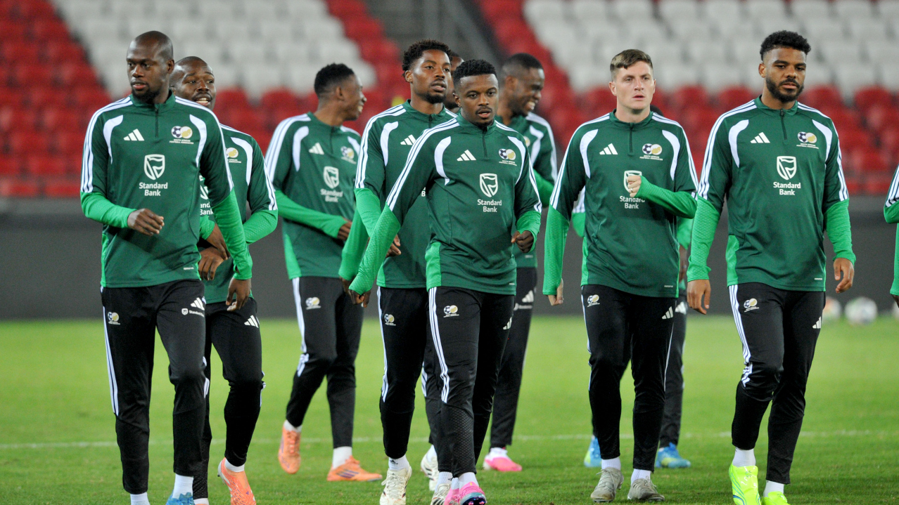 South Africa players during the Bafana Bafana Trainingat Orlando Amstel Arena the 28 May 2026 in Soweto ©Sydney Mahlangu BackpagePix