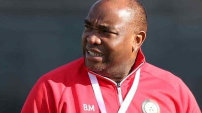 Benni McCarthy, coach of Kenya during the 2026 International Friendly match between Lesotho and Kenya at Lucas Moripe Stadium, Atteridgeville on the 04 June 2026 ©Muzi Ntombela/BackpagePix