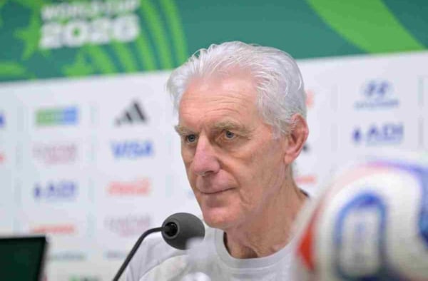 South Africa's head coach Hugo Broos takes part in a training session in Monterrey, Mexico, 23 June 2026. South Africa will face South Korea in their 2026 FIFA World Cup Group A soccer match on 25 June. EPA/MIGUEL SIERRA