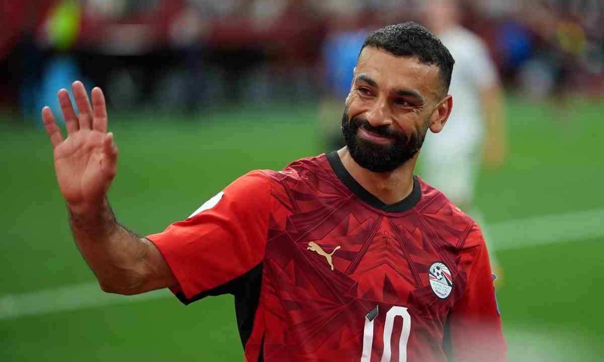 Mohamed Salah of Egypt greets supporters as he celebrate winning the FIFA World Cup 2026 group stage match New Zealand against Egypt, in Vancouver, Canada, 21 June 2026. EPA/BOB FRID
