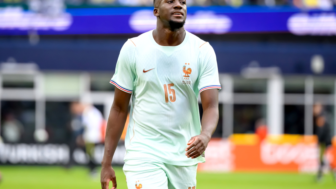 Ibrahima Konate of France looks on during the international friendly match between Brazil and France in Foxborough, Massachusetts, USA, 26 March 2026. EPA/ADAM RICHINS
