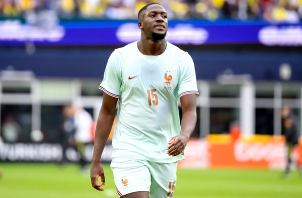 Ibrahima Konate of France looks on during the international friendly match between Brazil and France in Foxborough, Massachusetts, USA, 26 March 2026. EPA/ADAM RICHINS