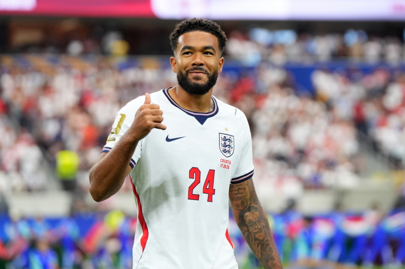 Reece James of England gestures ahead of the FIFA World Cup 2026 group stage match England against Croatia, in Dallas, Texas, USA, 17 June 2026. EPA/JEFFREY MCWHORTER