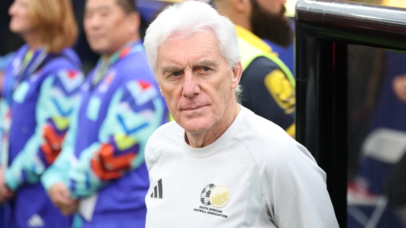 South Africa's head coach Hugo Broos looks on prior the FIFA World Cup 2026 Round of 32 match South Africa against Canada, in Los Angeles, USA, 28 June 2026. EPA/CHRISTOPER TORRES