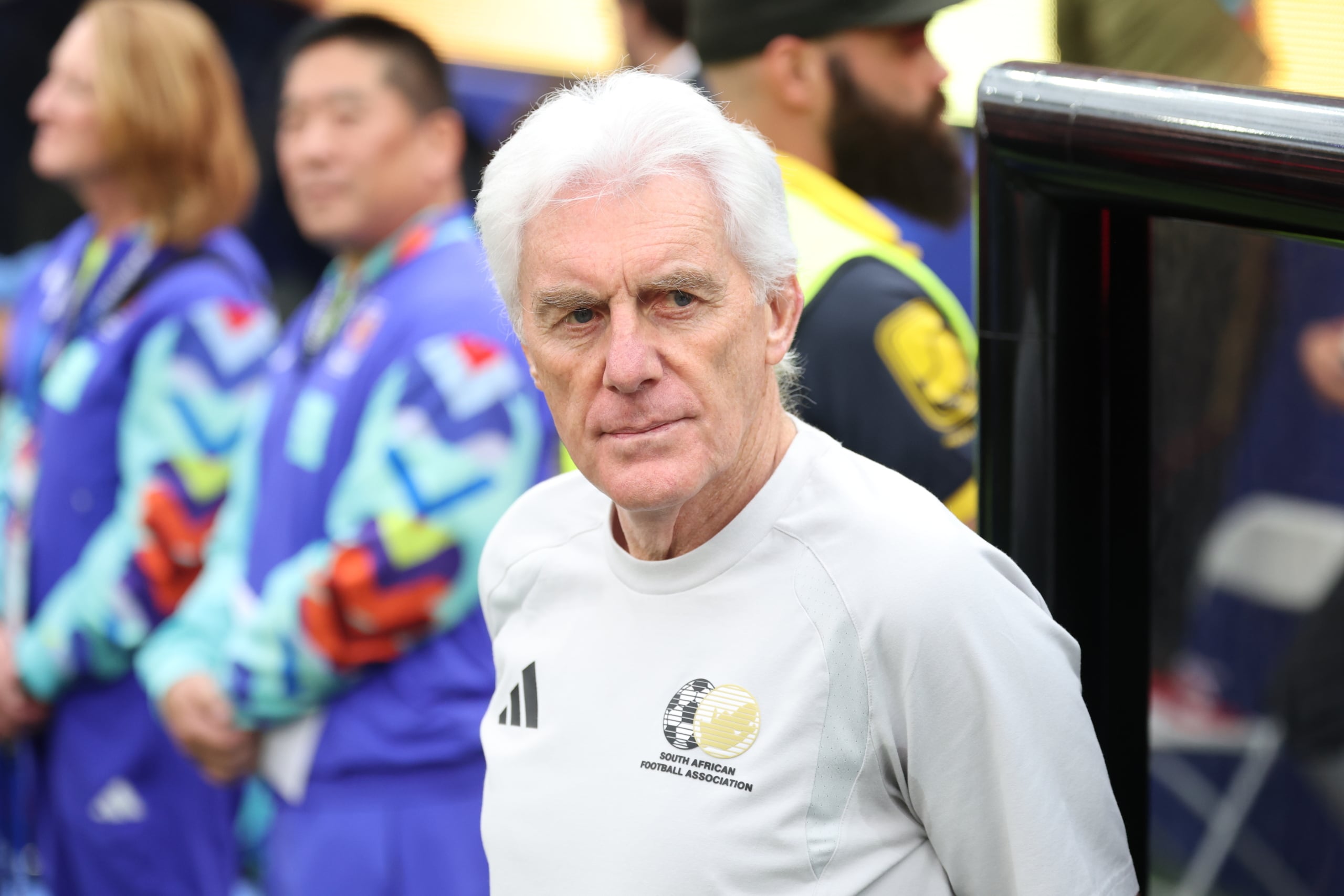 South Africa's head coach Hugo Broos looks on prior the FIFA World Cup 2026 Round of 32 match South Africa against Canada, in Los Angeles, USA, 28 June 2026. EPA/CHRISTOPER TORRES