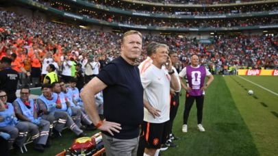 Netherlands head coach Ronald Koeman (C) looks on during the FIFA World Cup 2026 Round of 32 match Netherlands against Morocco, in Monterrey, Mexico, 29 June 2026. EPA/MIGUEL SIERRA