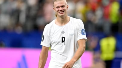 Erling Haaland of Norway smiles after the FIFA World Cup 2026 Round of 32 match Ivory Coast against Norway, in Dallas, USA, 30 June 2026. Norway won 2-1. EPA/ALBERT PENA